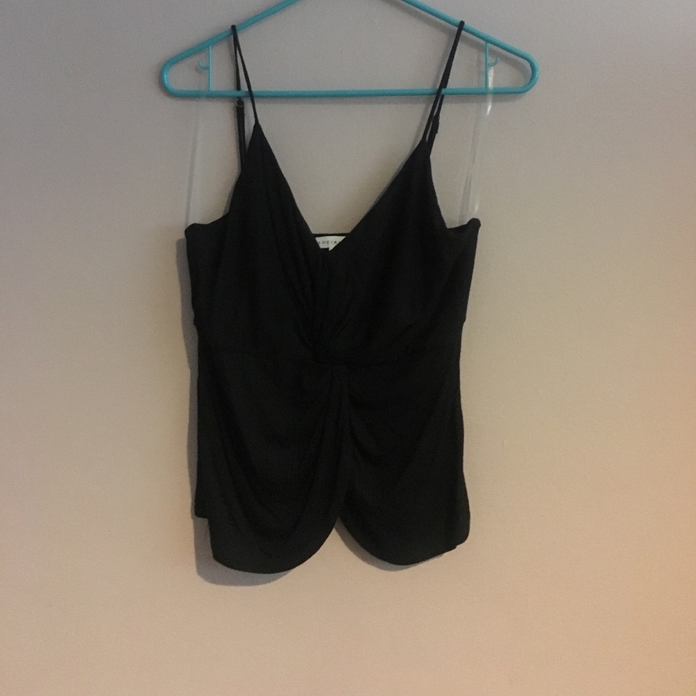 Black Twist Front Tank